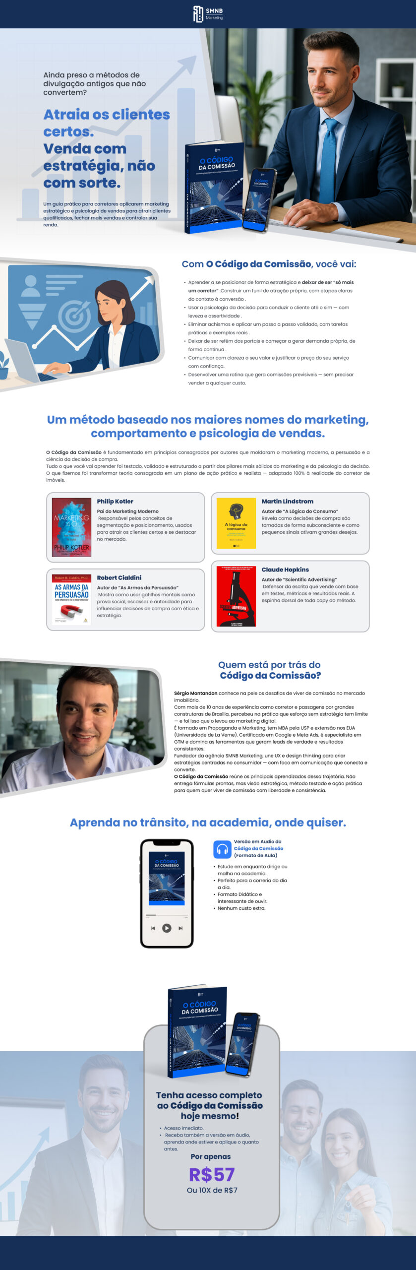 Mockup da Landing Page